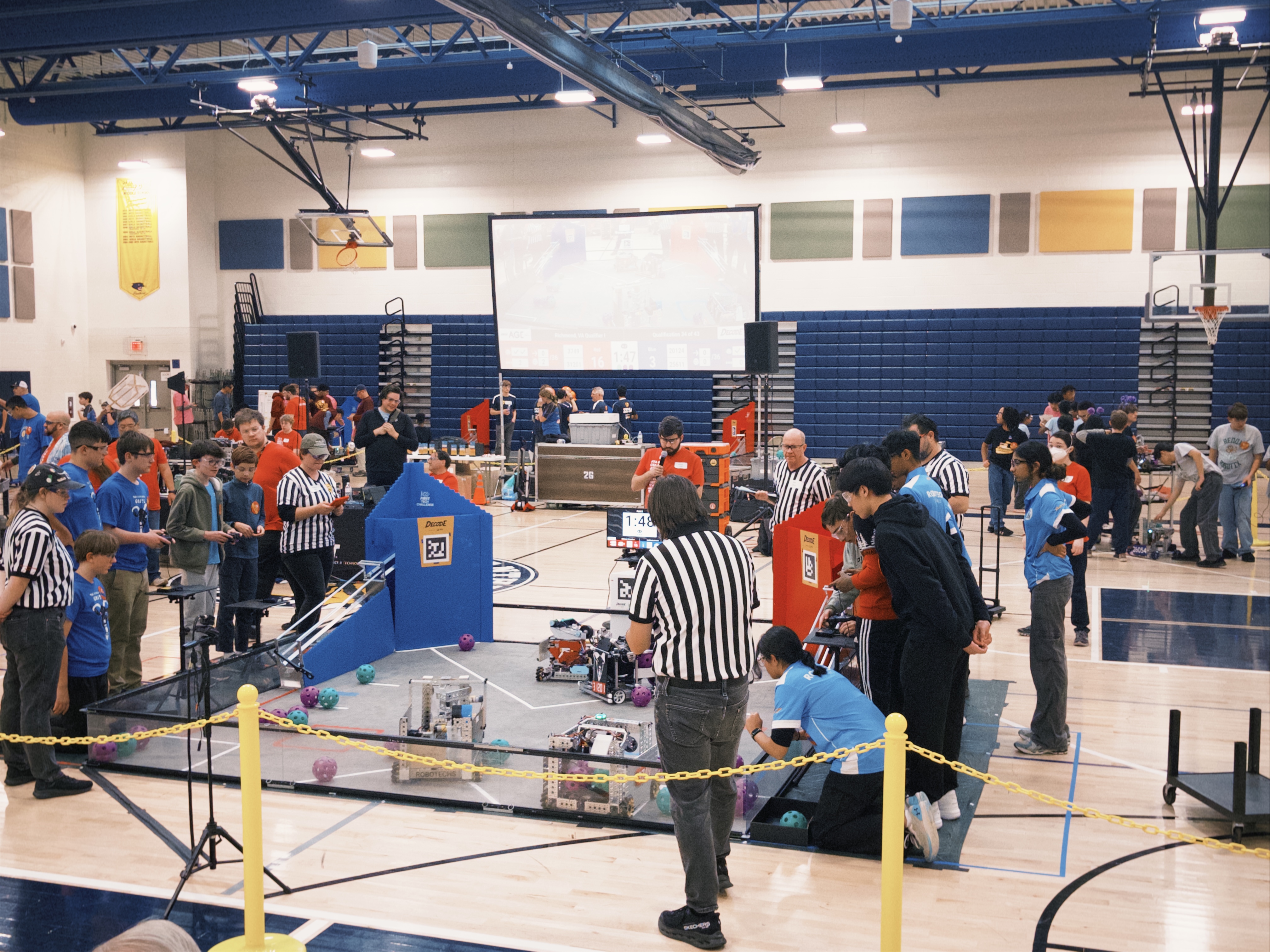 Robotechs at the competition field in December 2025